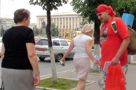 Пенза. Одиночный пикет с музыкальным сопровождением