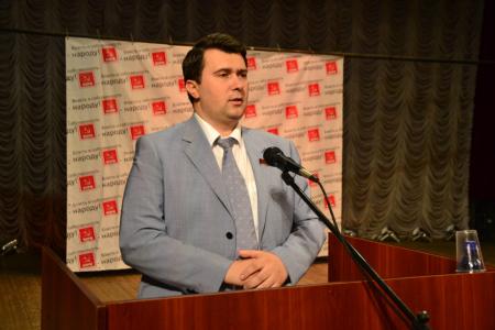 Тульская область. Депутат Госдумы Олег Лебедев принял участие в отчётно-выборной конференции новомосковских коммунистов