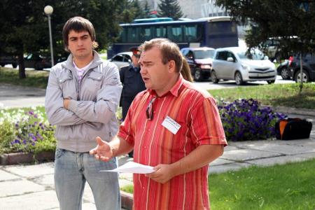  Пикет против повышения цен на ГСМ и произвола монополистов прошел в Новосибирске