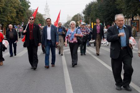 Воронежские коммунисты приняли участие в праздновании Дня города