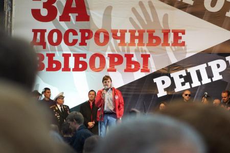 Видео. Выступление руководителя фракции КПРФ в Мосгордуме А.Е. Клычкова на «Марше миллионов»