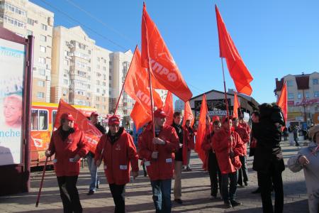 Благовещенск. Коммунисты провели акцию «Красные в городе»