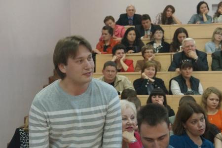 Встреча депутатов - коммунистов Смолина, Афонина, Камнева со студентами и преподавателями Пензенского Педагогического университета.