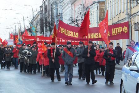 Да здравствует Октябрьская революция! 7 ноября в Калуге