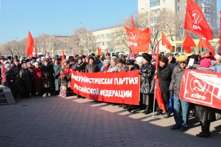 В городах и районах Амурской области отпраздновали 95-ю годовщину Великого Октября