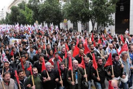 Греция: Многотысячные забастовки и митинги Компартии и революционных профсоюзов ПАМЕ