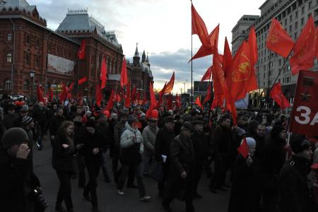 Ленин - Октябрь - Компартия - Победа! Репортаж о митинге 7 ноября в Москве
