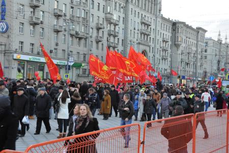 Ленин - Октябрь - Компартия - Победа! Репортаж о митинге 7 ноября в Москве