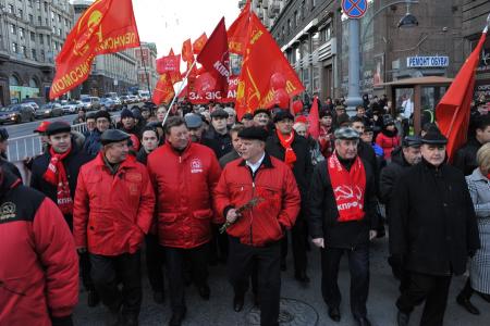 Ленин - Октябрь - Компартия - Победа! Репортаж о митинге 7 ноября в Москве