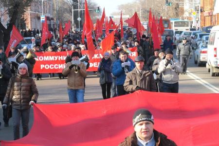 В городах и районах Амурской области отпраздновали 95-ю годовщину Великого Октября