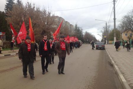 Репортаж о праздновании Великого Октября в Тульской области