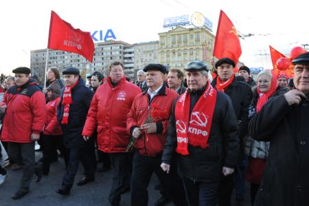 Ленин - Октябрь - Компартия - Победа! Репортаж о митинге 7 ноября в Москве