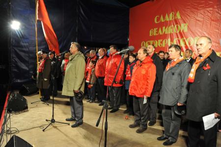 Ленин - Октябрь - Компартия - Победа! Репортаж о митинге 7 ноября в Москве