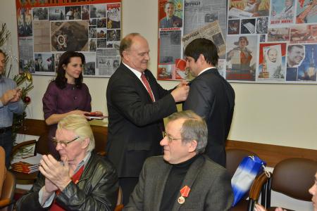Г.А. Зюганов наградил группу деятелей культуры и спорта