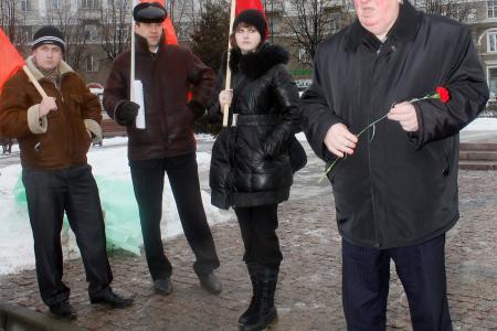 Воронежская область. Акции коммунистов по случаю 70-й годовщины освобождения Воронежа от немецких захватчиков