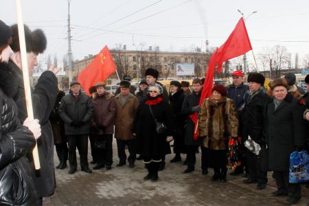 Воронежская область. Акции коммунистов по случаю 70-й годовщины освобождения Воронежа от немецких захватчиков