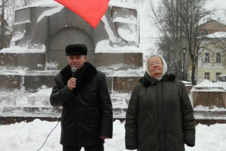 Митинг в Самаре в день 89-й годовщины со дня смерти В.И. Ленина