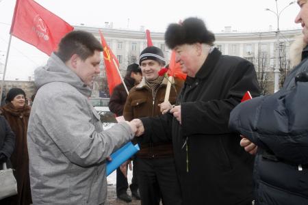 Воронежская область. Акции коммунистов по случаю 70-й годовщины освобождения Воронежа от немецких захватчиков