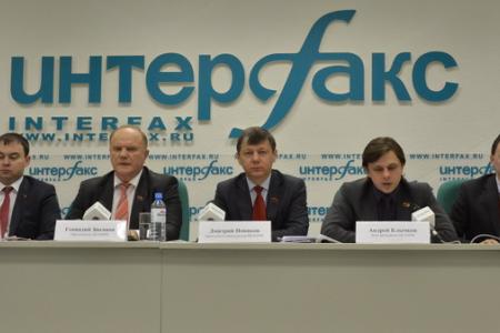 Г.А. Зюганов: «Главная особенность XV Съезда - это устремленность в будущее». Лидер КПРФ провел пресс-конференцию в ИА «Интерфакс»