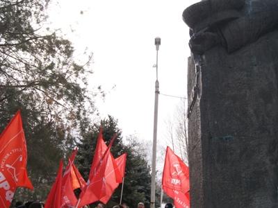 Волгоградская область. Коммунисты отмечают 95-летие Советской Армии