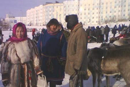 Ямало-Ненецкий автономный округ. Надым. Коммунисты приняли участие в праздновании Дня оленевода