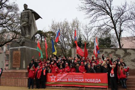 Сегодня в Краснодаре встречали участников автопробега «Наша Великая Победа»