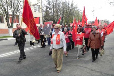 Массовая протестная акция в Белгороде: "Защитим нашу историю!", "Позор вандалам из "Единой России", разрушающим памятники В.И.Ленину!"