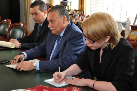 Г.А. Зюганов встретился с министром строительства Марокко, лидером Партии прогресса и социализма Мохамедом Набиль Бенабдаллой