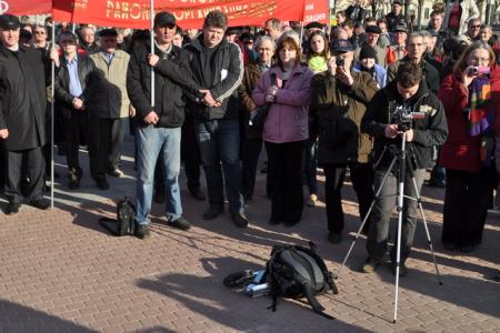Митинг против антинародный реформ в Петербурге