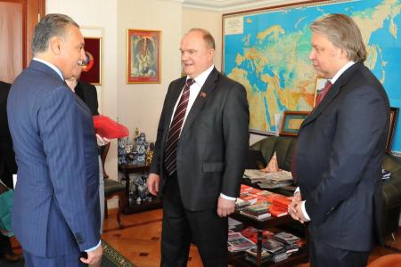 Г.А. Зюганов встретился с министром строительства Марокко, лидером Партии прогресса и социализма Мохамедом Набиль Бенабдаллой
