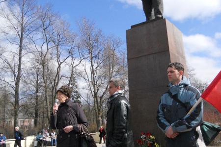 Вологодская область. Митинг в Череповце, посвященный 143-й годовщине со Дня рождения В.И. Ленина
