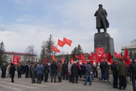 Красноярцы отметили 143-ю годовщину со Дня рождения В.И. Ленина: У Ленина учимся бороться и побеждать