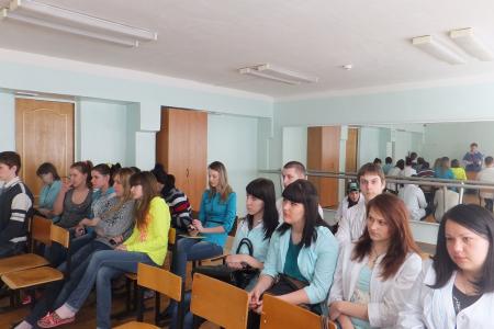 Калуга. Встреча ветерана Байконура со студентами