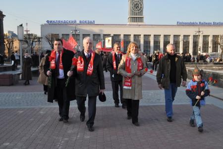 Митинг против антинародный реформ в Петербурге