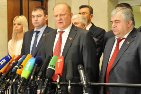 Г.А. Зюганов: Мы настаиваем на формировании левоцентристского правительства народного доверия