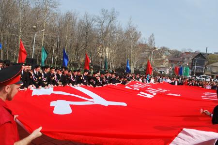 Автопробег «Наша Великая Победа» прошел по территории Дагестана