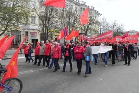 Массовая протестная акция в Белгороде: "Защитим нашу историю!", "Позор вандалам из "Единой России", разрушающим памятники В.И.Ленину!"