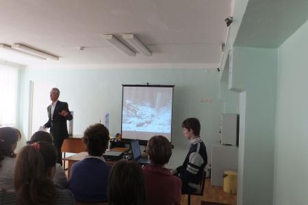 Калуга. Встреча ветерана Байконура со студентами