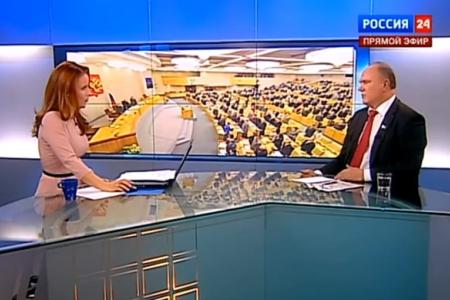 Г.А. Зюганов на телеканале «Россия 24»: «Или левоцентристский курс и профессиональная команда, или обвал неизбежен»