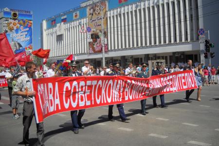 С.П.Обухов - митинге в Краснодаре: КПРФ отстаивает Правду о великой Победе,  защищает историческую память - это наш "духовный Сталинград" 
