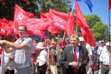 С.П.Обухов - митинге в Краснодаре: КПРФ отстаивает Правду о великой Победе,  защищает историческую память - это наш "духовный Сталинград" 