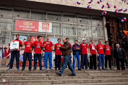 Архангельск. Спортсмены КПРФ стали победителями на майской эстафете 