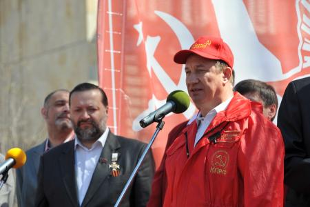 Г.А. Зюганов на митинге 9 мая в Москве: «Это была Победа труда над капиталом, Победа Великого Октября!»