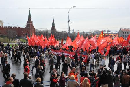 «У коммунистов и народно-патриотических сил есть реальная возможность в ближайшее время прийти к власти». Первомайская акция КПРФ в Москве