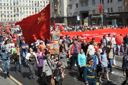 Г.А. Зюганов на митинге 9 мая в Москве: «Это была Победа труда над капиталом, Победа Великого Октября!»