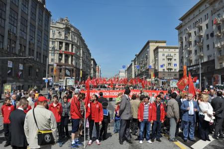 Г.А. Зюганов на митинге 9 мая в Москве: «Это была Победа труда над капиталом, Победа Великого Октября!»