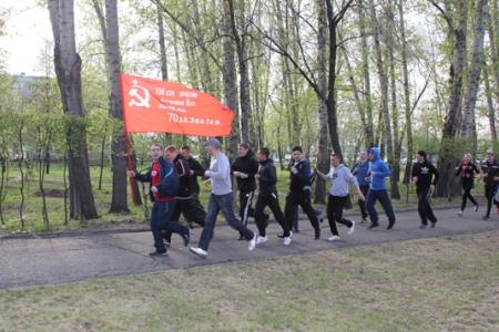 Хакасия: Молодые коммунисты провели спортивную акцию под девизом "Проведи День Победы трезвым"