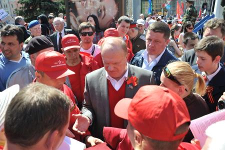 Г.А. Зюганов на митинге 9 мая в Москве: «Это была Победа труда над капиталом, Победа Великого Октября!»