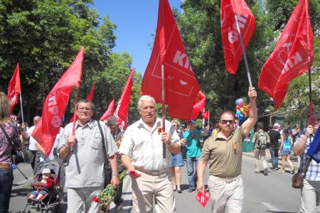 С.П.Обухов - митинге в Краснодаре: КПРФ отстаивает Правду о великой Победе,  защищает историческую память - это наш "духовный Сталинград" 