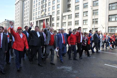 Г.А. Зюганов на митинге 9 мая в Москве: «Это была Победа труда над капиталом, Победа Великого Октября!»
